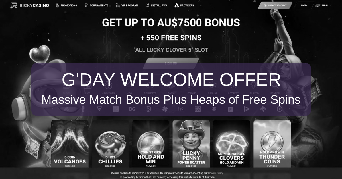 Ricky Casino banner